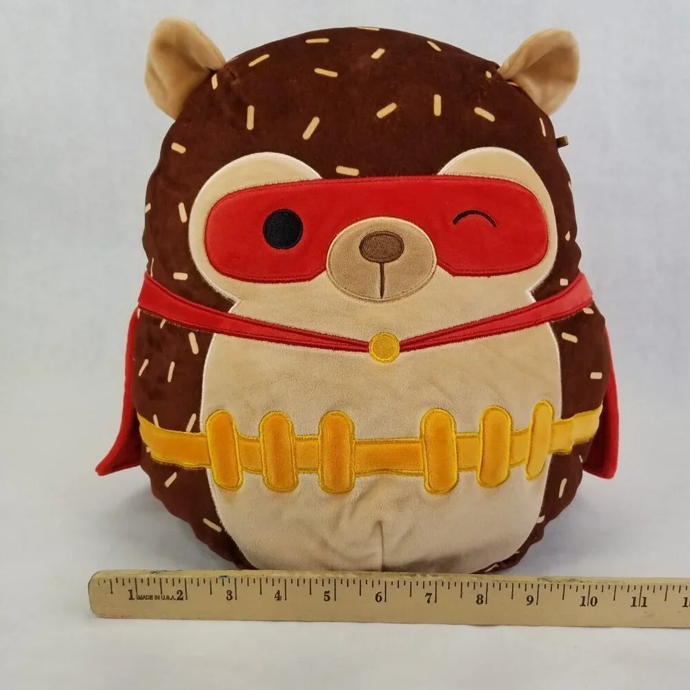 Squishmallows Hans The Hedgehog 12” Superhero Costume Squad Cape Plush Animal - Picture 10 of 13